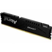 Kingston FURY Beast KF556C40BB-8 8GB System Memory, 5600MT/s, DDR5, CL40, DIMM, Black, AMD EXPO Certified Kingston FURY Beast KF556C40BB-8 8GB System Memory, 5600MT/s, DDR5, CL40, DIMM, Black, AMD EXPO Certified